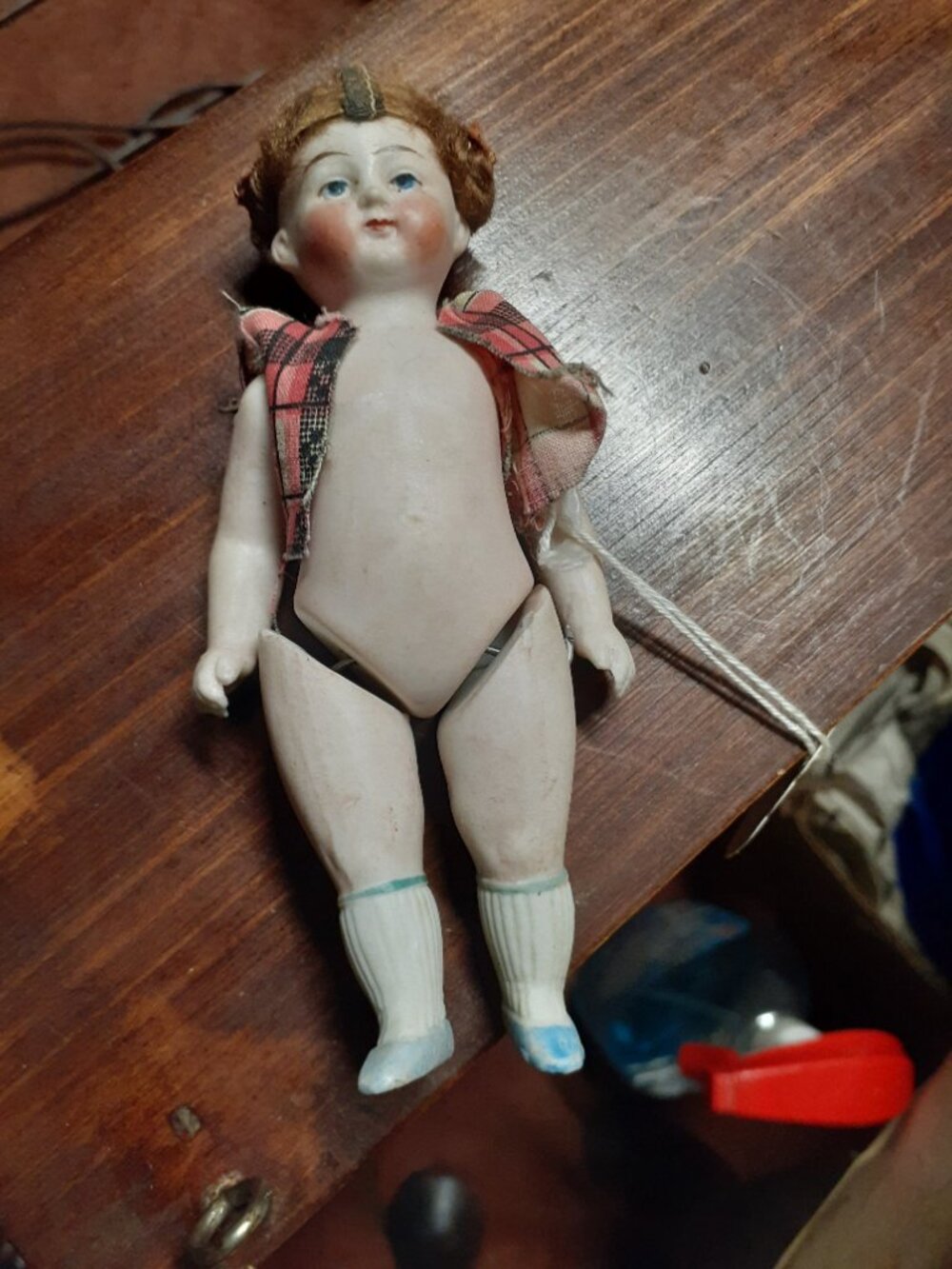 vtg German bisque doll